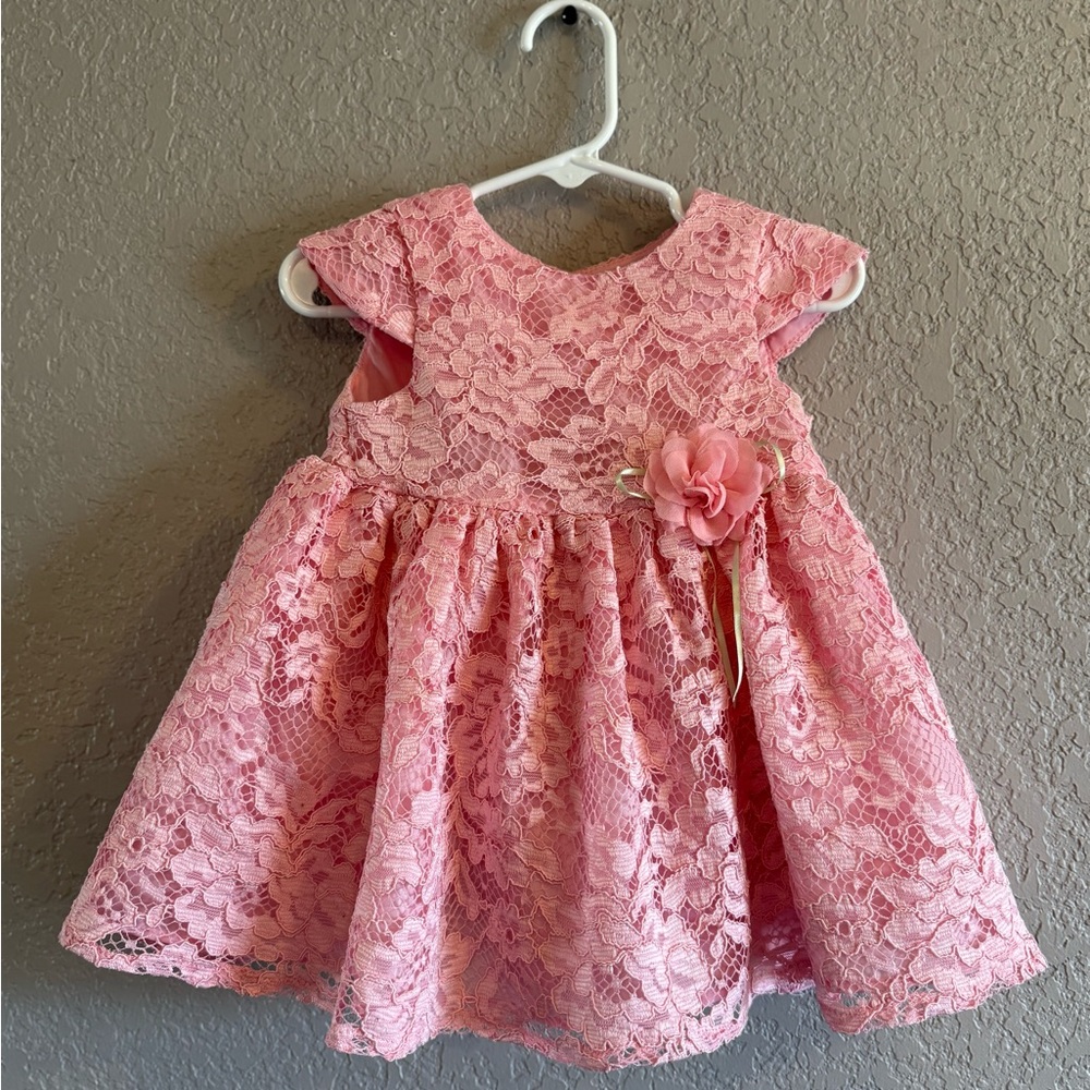 Marmellata Pink Lace Formal Dress